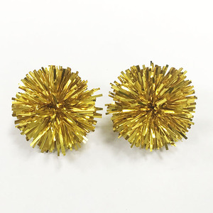 Fashion Green Purple Gold Mixed Tinsel <strong>Earrings</strong> Stainless Steel Post Tinsel Ball for DIY <strong>Earrings</strong> <strong>Top</strong> Mardi Gras Holiday - Product Image 6