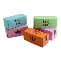 Boîte à Sandwich en papier avec logo, impression personnalisée, biodégradable, de qualité alimentaire, Hotdog coréen, à emporter, emballage de restauration rapide