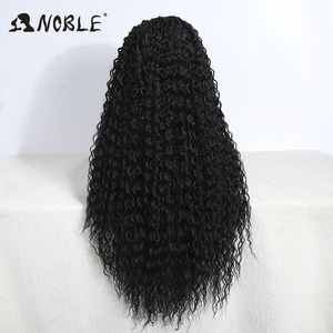Perruque synthétique Lace Front Ombre de 31 pouces pour femmes, longue et bouclée, blonde et noire, idéale pour le cosplay (Noble) - Product Image 5