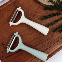 Ustensiles de cuisine en gros : Éplucheur manuel multifonction moderne et simple en acier inoxydable avec poignées en plastique PP et PC