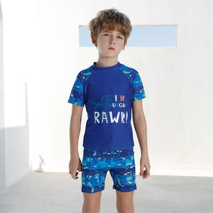 <b>Boys</b> <b>Swim</b> Shorts Quick Dry Spandex Polyester <b>Briefs</b> Sapphire Blue Lake Blue Size Medium Large Small Sun Protection Swimwear - Product Image 3