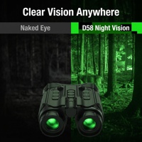 D58 5K/6K 18X HD Jumelles de vision nocturne couleur avec illuminateur IR à 7 niveaux, télescope numérique portable pour l'observation des oiseaux en extérieur