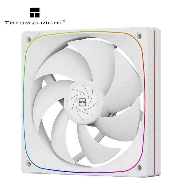 Thermalright TL-Q12W White 120mm Computer Cooling Fan 2000RPM 5V ARGB PWM S-FDB High Airflow Fan for Desktop Gaming Build