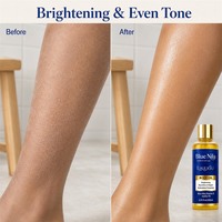 Huile Corporelle Bleue Nila avec Huile de Jojoba, Huile de Rose Musquée, Huile de Graines de Tournesol, Vitamine E, Extrait de Feuille de Lotus – Nourrissante, Éclaircissante, Éclatante
