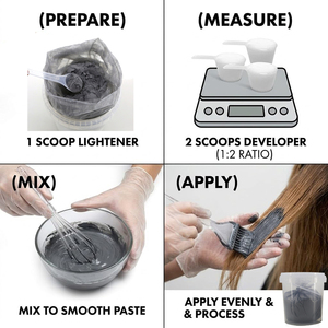 SANQI Polvo Decolorante <span class=keywords><strong>Plex</strong></span> Extreme Lifting 10X Levels - Negro/Carbón, Sin Polvo, Aclarante, Tono Frío y Acabado Brillante - 1kg - Product Image 2