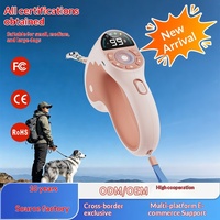 Nouvelle laisse rétractable automatique télécommandée personnalisable pour la promenade des chiens en extérieur avec fonction anti-aboiement par télécommande