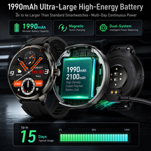 Reloj Inteligente 4G 5G con Pantalla Redonda <span class=keywords><strong>de</strong></span> 1.95 Pulgadas, Tarjeta SIM, Videollamada, 3GB 32GB, Cámara, WiFi, 1990mAh, para Teléfono Android - Product Image 5