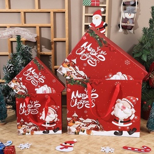 <strong>Wholesale</strong> Eco-friendly Recyclable Custom Printed <strong>Christmas</strong> <strong>Gift</strong> Folders with UV Coating Embossing Ribbon Bulk Candy Chocolate - Product Image 6