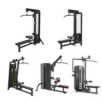 Prix usine Appareil de musculation commercial 2-en-1 à charges par broches en acier pour Lat Pulldown et Rameur, certifié CE ISO, pour exercices du dos