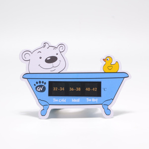 Thermomètre de bain pour bébé, MM-TC016 2020 animaux, cristal liquide, température de l'eau, dessin animé LCD