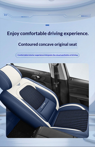 Popolari Coprisedili Auto Bicolore in Seta Ghiaccio Anti Usura per <span class=keywords><strong>Opel</strong></span> Astra <span class=keywords><strong>Corsa</strong></span> Mokka Grandland Crossland Traspiranti Set Completo - Product Image 4