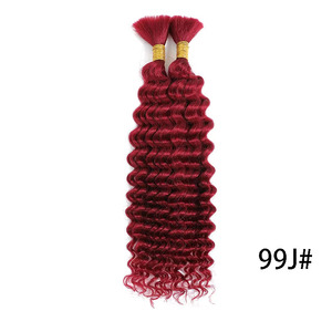 All'ingrosso 10A trecce bohémien 100% Boho <span class=keywords><strong>l</strong></span> bagnato e ondulato capelli umani brasiliano vergine acqua profonda onda senza trama - Product Image 5