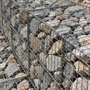 Cage de stockage pliable et empilable en acier galvanisé, robuste, en treillis métallique, pour le stockage extérieur de pierres et le transport par chariot élévateur - Product Image 2