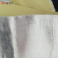 Tissu en aramide Telon_ enduit de feuille d'aluminium, ignifuge, résistant aux flammes, résistant aux températures, tissu en aramide aluminisé, sécurité incendie