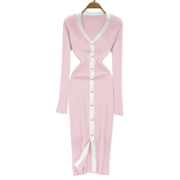 Sororité Logo personnalisé imprimé femmes robe décontracté sororité longues robes pull élégantes