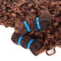 Cheveux bouclés Pixie FBS 16A, cheveux vietnamiens SDD brun chocolat, 100% qualité supérieure, trame de cheveux humains bruts alignés avec la cuticule, lot PC