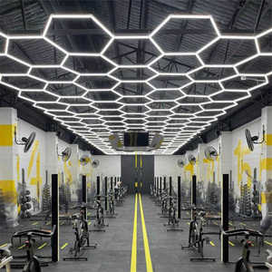 Hete Verkoop 6500K Zeshoekige Garage Led Licht Plafond Workshop Led Verlichting Voor Led Garage Decoratief Licht Led Lamp - Product Image 3