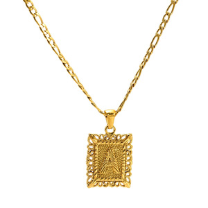 ZOGXIN Gold Plated Stainless Steel Letter Pendant Necklace For Women Fashionable Alphabet Chain Jewelry Gift Accessory - Product Image 5