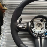 Volant en cuir pour BMW M3 M4 M5 F30 F32 F35 F36 F20 F10 E90 E70 E71 F35 F22 F18 F07, volant de voiture sport