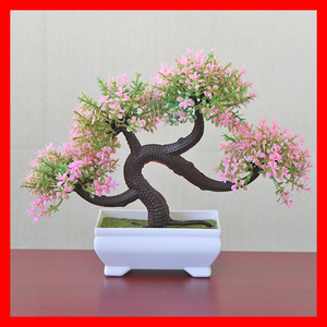 Bonsaï artificiel en plastique, <span class=keywords><strong>petit</strong></span> arbre en pot, ornements pour la décoration de la maison, décoration de jardin d'hôtel - Product Image 5