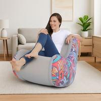 Vente en gros canapé-lit de salon gonflable floqué personnalisé Ensemble de sièges de détente gonflables pour adultes