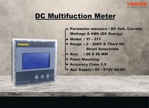 Medidor de kWh de CC de un solo canal Yokins YI-211, 45-270 V CA/CC, medidor de voltaje, corriente, potencia y energía de 96x96 mm con RS485 - Product Image 5