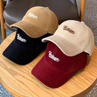 Casquette de baseball athlétique Wins Flying en velours côtelé avec broderie 3D en relief, contrastant vert et jaune, vente en gros, personnalisable, marque privée