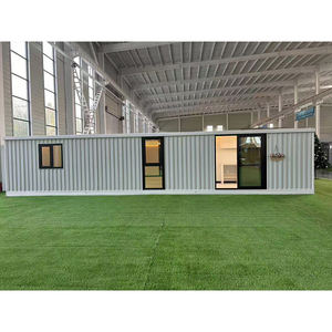 Conteneur <span class=keywords><strong>Maison</strong></span> de Luxe Modulable et Extensible en Acier de 40 pieds avec Toit Plat Pliant, Cabine de Conteneur Extensible pour Hôtel avec Cuisine - Prix Compétitif - Product Image 1