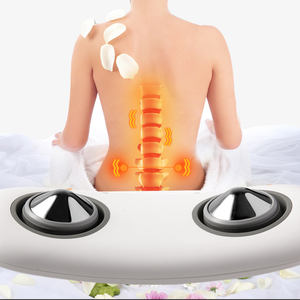 HEZHENG <span class=keywords><strong>Mini</strong></span> masseur lombaire électrique portable pour le dos, appareil de chauffage physique à pression d'air avec ceinture de massage - Product Image 1