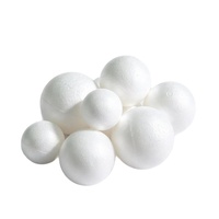 Boule en polystyrène blanc massif, sphère en mousse vierge pour artisanat, modèle d'art DIY, décoration pour mariage et fête