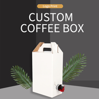 Carafe de service de boissons chaudes et froides LOKYO, distributeur de café jetable, boîte en papier kraft, porte-café