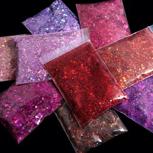 50g de paillettes holographiques de tailles assorties, brillantes et scintillantes, pour la décoration de tasses à double paroi faites à la main, l'art, la résine et le sable mouvant - Product Image 4