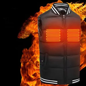 Abbigliamento riscaldato all'ingrosso giacca riscaldante alimentata a batteria personalizzata gilet riscaldato invernale ricaricabile per gilet elettrico da uomo e da donna