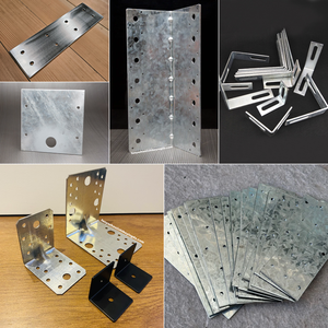Équerre d'angle en acier galvanisé/fer robuste pour <span class=keywords><strong>bois</strong></span> et poutres – Taille personnalisée disponible - Product Image 5