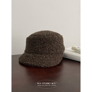 <b>Wool</b> Bucket Hat Unisex Felt Winter Windproof European Style Adult Gray Black <b>Brown</b> Mocha - Product Image 3
