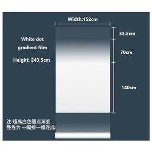 Height 243.5CM Gradient Dot PET Frosted Self Adhesive Privacy Glass <b>Window</b> <b>Sticker</b> Office <b>Window</b> Decorative Glass Film - Product Image 3