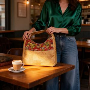 <span class=keywords><strong>Sac</strong></span> à Main et <span class=keywords><strong>Sac</strong></span> à Épaule <span class=keywords><strong>en</strong></span> Liège Patchwork Personnalisé Coloré Artistique Design Éco-responsable pour Femmes - Product Image 6