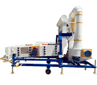 Machine de nettoyage et de calibrage des graines de blé, orge, pois chiches et mil du Maroc, nettoyeur à tamis pneumatique pour céréales, système haute efficacité