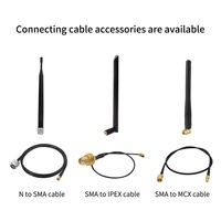 Antena WiFi de Doble Banda RFLink RF001 2.4G 5G 5dBi /TS9 Macho Omnidireccional de Goma para Router Inalámbrico, Punto de Acceso IP66, Negra