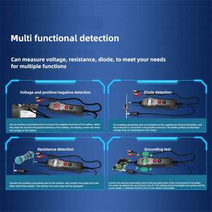Yüksek Hassasiyetli Çok Fonksiyonlu Araç Devre Test Cihazı Voltajı ve Direnci Ölçer Temel Test Ekipmanı - Product Image 5
