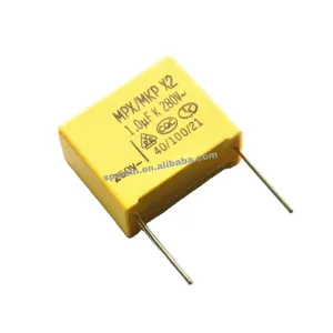 Capacitor de filme x2 mpx/mkp 280V 275V 105 1UF passo do pino 22mm