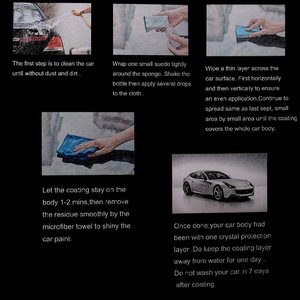 Precio de fábrica, revestimiento cerámico súper hidrofóbico 10H para autos, revestimiento cerámico de alto brillo para autos, kit de pulido para autos de 30 ml - Product Image 6