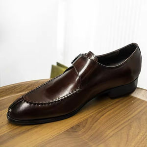 Calzado de Vestir para Hombre 2025, de Lujo, Diseño Casual, para Oficina, con Amortiguación, Moderno, con Cordones, de Cuero Genuino, Impermeable - Product Image 3