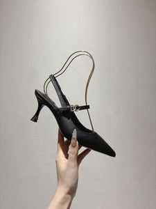 Nouvelle collection 2025 : Escarpins en cuir à talon aiguille, design luxueux et élégant, légers, tendance, pour soirées et danses féminines - Product Image 2