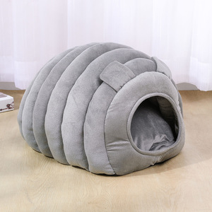Offre Spéciale mignon en forme de chenille fermé doux confortable chat lits anti-dérapant lit de couchage pour chat - Product Image 4