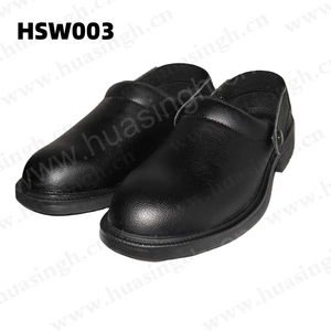 LXG, Zuecos de Seguridad Blancos para Laboratorio Médico con Correa Ajustable, Zuecos de Trabajo Negros Aislados y Económicos para Aliviar el Dolor de Pies HSW002 - Product Image 5