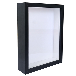 Cornice Portafoto Profonda in <span class=keywords><strong>Legno</strong></span> Nero <span class=keywords><strong>Personalizzata</strong></span> 8x10, Nuovo Ornamento di Moda per la Casa - Product Image 1