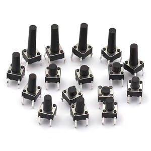 Interruptor táctil de 6x6mm, conector de cuatro pines, mango vertical largo, botón pequeño para cocina de inducción, resistente a altas temperaturas - Product Image 1