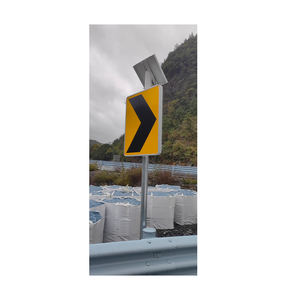 Dirsek ve güvenlik çıkış ok ile yol yapımı uyarı işareti için alüminyum levha trafik işareti tabelası - Product Image 5