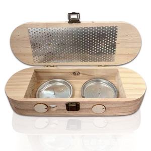 Zapatos de madera para moxibustión, calentadores de pies de madera maciza con varillas de moxa para uso doméstico - Product Image 3